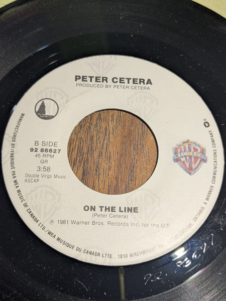 Peter Cetera : Glory Of Love (7", Single)