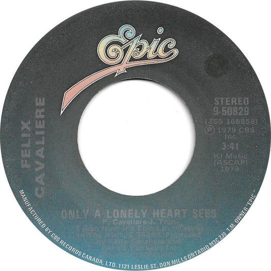 Felix Cavaliere : Only A Lonely Heart Sees / You Turned Me Around (7", Single)