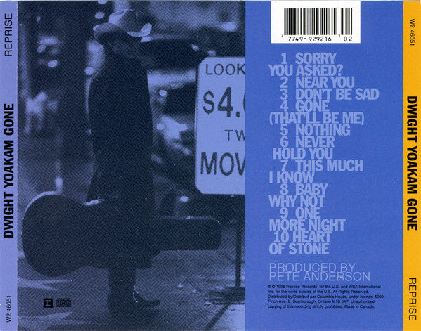 Dwight Yoakam : Gone (CD, Album, Club)