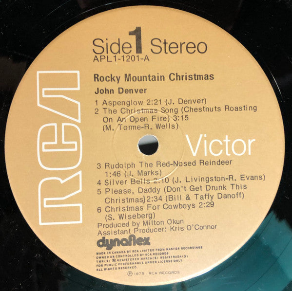John Denver : Rocky Mountain Christmas (LP, Album, Gat)