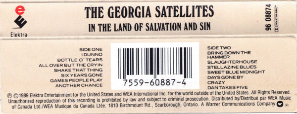 The Georgia Satellites : In The Land Of Salvation And Sin (Cass, Album, Dol)