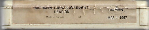Bachman-Turner Overdrive : Head On (8-Trk, Album, whi)