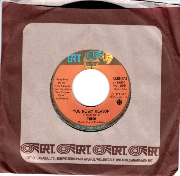 Prism (7) : You're My Reason (7", Single)