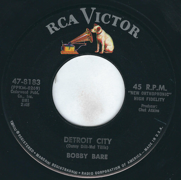 Bobby Bare : Detroit City / Heart Of Ice (7", Single)