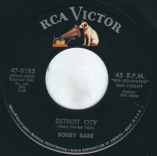Bobby Bare : Detroit City / Heart Of Ice (7", Single)