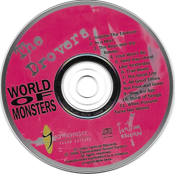The Drovers : World Of Monsters (CD, Album, RE)