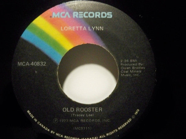 Loretta Lynn : Out Of My Head And Back In My Bed Old Rooster (7", Single)