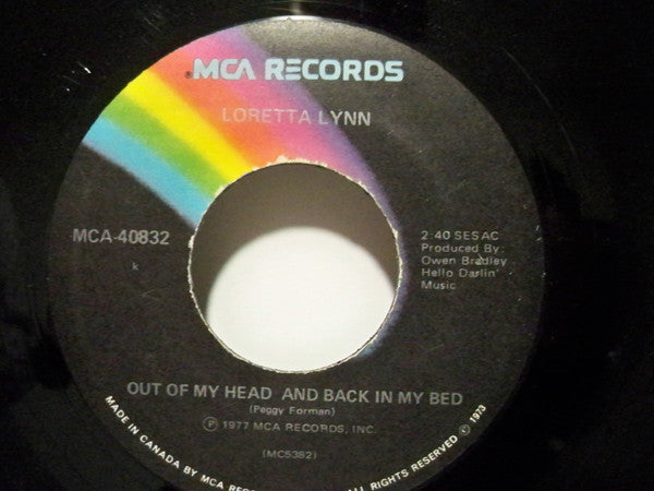 Loretta Lynn : Out Of My Head And Back In My Bed Old Rooster (7", Single)