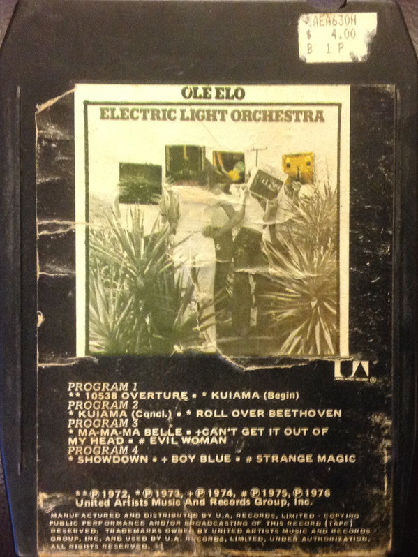 Electric Light Orchestra : Olé ELO (8-Trk, Comp)