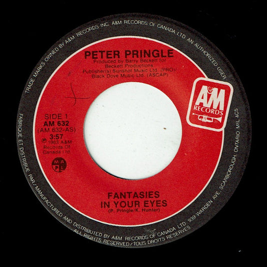 Peter Pringle : Fantasies in your Eyes / Angeline (7", Single)