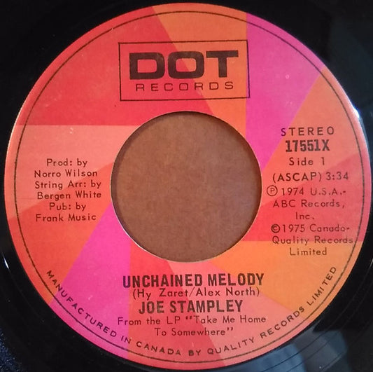 Joe Stampley : Unchained Melody (7", Single)