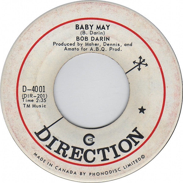 Bobby Darin : Baby May (7")