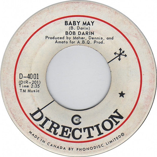 Bobby Darin : Baby May (7")