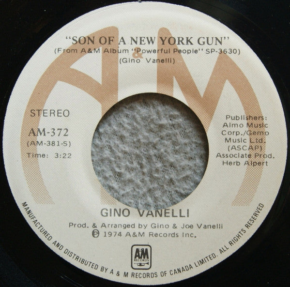 Gino Vannelli : People Gotta Move (7")