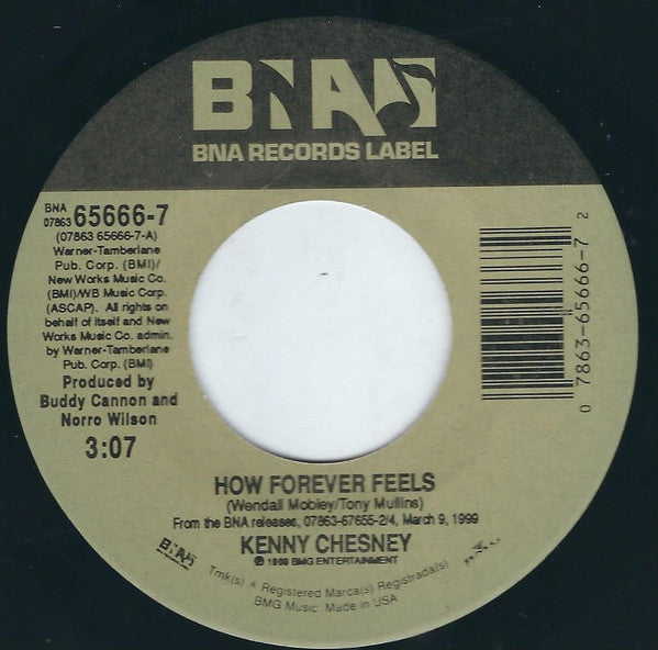 Kenny Chesney : How Forever Feels (7", Single)