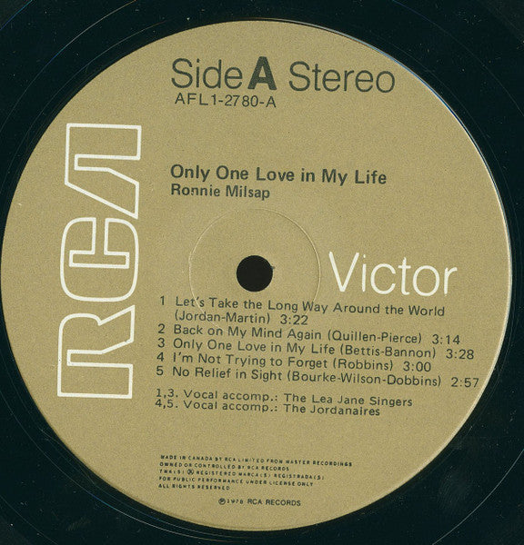 Ronnie Milsap : Only One Love In My Life (LP, Album)