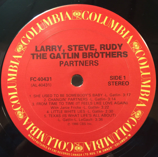 Larry Gatlin & The Gatlin Brothers : Partners (LP, Album)