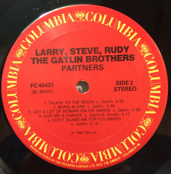 Larry Gatlin & The Gatlin Brothers : Partners (LP, Album)