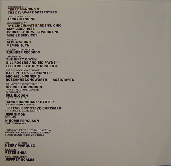 George Thorogood & The Destroyers : Live (CD, Album, RE)
