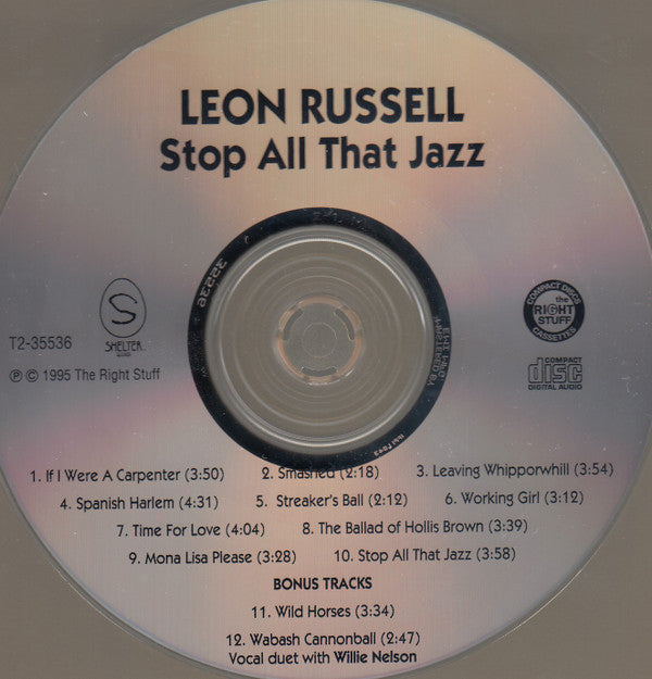 Leon Russell : Stop All That Jazz (CD, Album, RE)