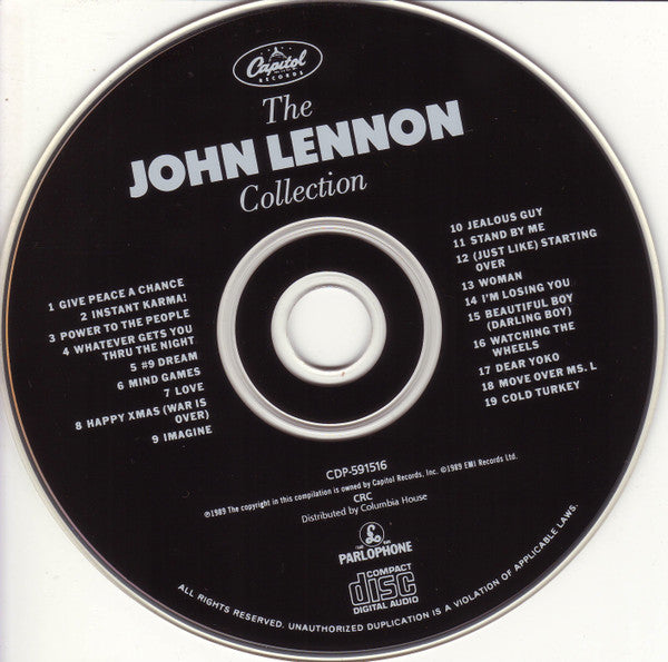 John Lennon : The John Lennon Collection (CD, Comp, Club, RE)