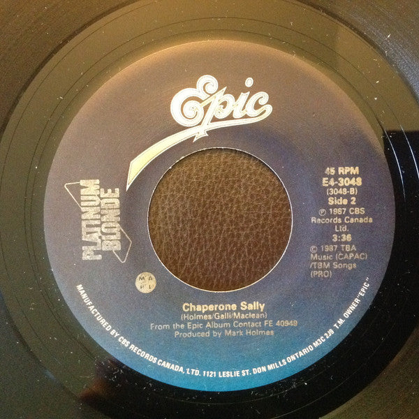 Platinum Blonde : If You Go This Time (7", Single)
