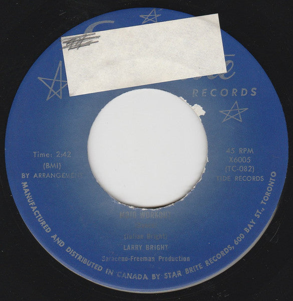 Larry Bright (2) : Mojo Workout (Dance) / I'll Change My Ways (7", Single)