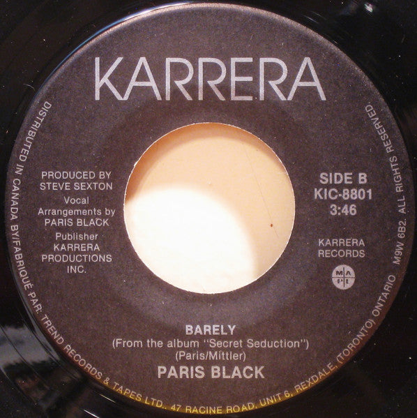 Paris Black : Better Get Ready (7", Single)