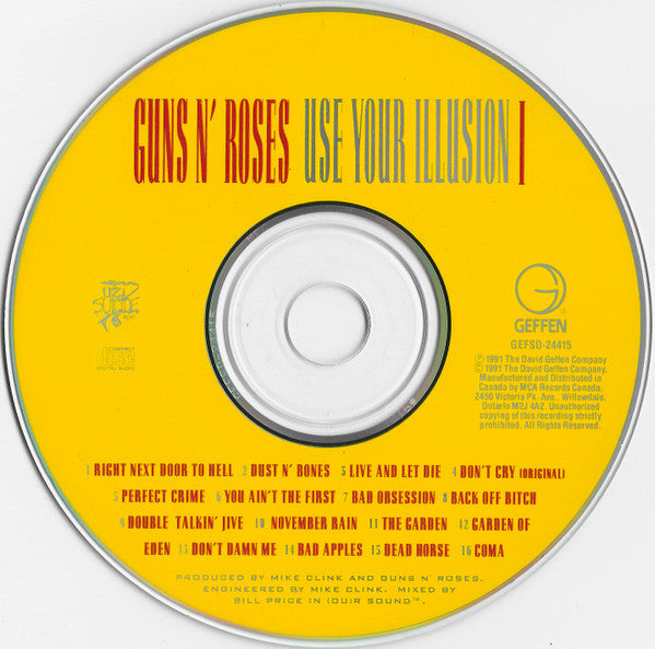 Guns N' Roses : Use Your Illusion I (CD, Album)