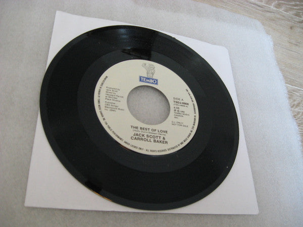 Jack Scott & Carroll Baker : The Best Of Love (7", Single, Promo)