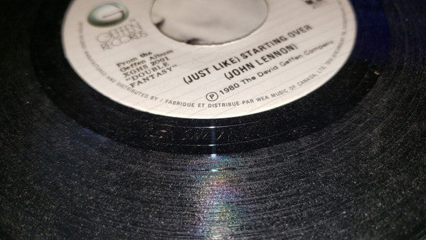 John Lennon : (Just Like) Starting Over (7", Single, Len)