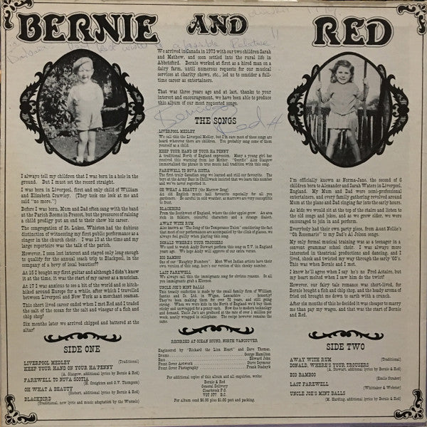 Bernie And Red : Oh What A Beauty (LP, Album)