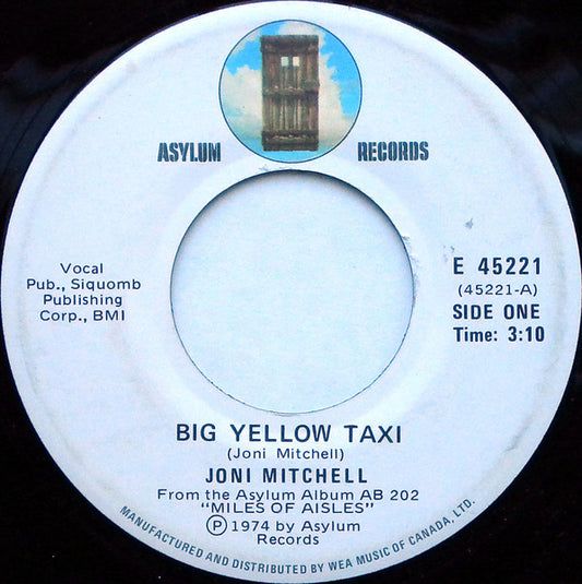 Joni Mitchell : Big Yellow Taxi (7", Single)