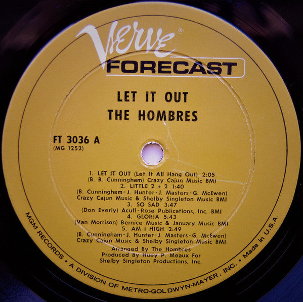 The Hombres : Let It Out (Let It All Hang Out) (LP, Album, Mono, Wad)
