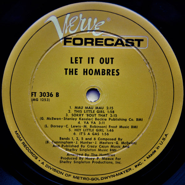 The Hombres : Let It Out (Let It All Hang Out) (LP, Album, Mono, Wad)