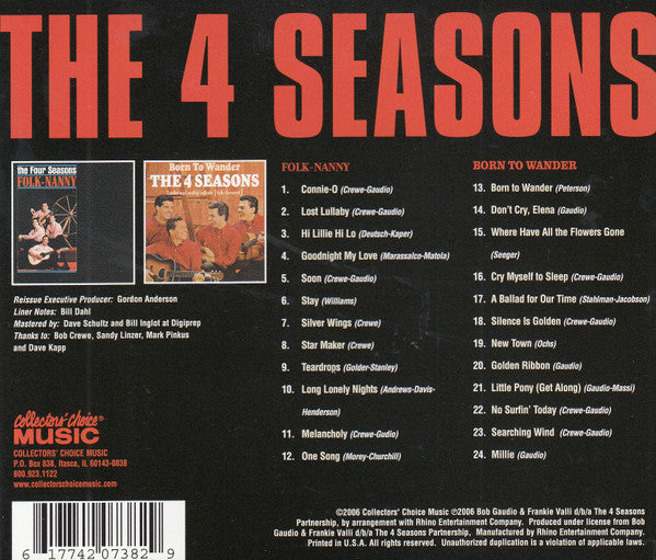 The Four Seasons : Folk-Nanny / Born To Wander (CD, Comp)