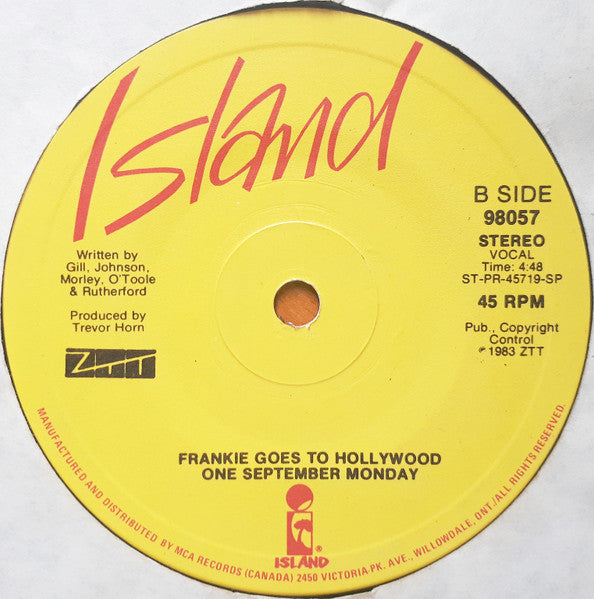 Frankie Goes To Hollywood : Relax (7", Single)