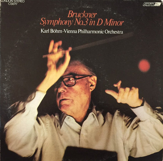 Wiener Philharmoniker, Karl Böhm : Bruckner Symphony no. 3 In D Minor (LP)
