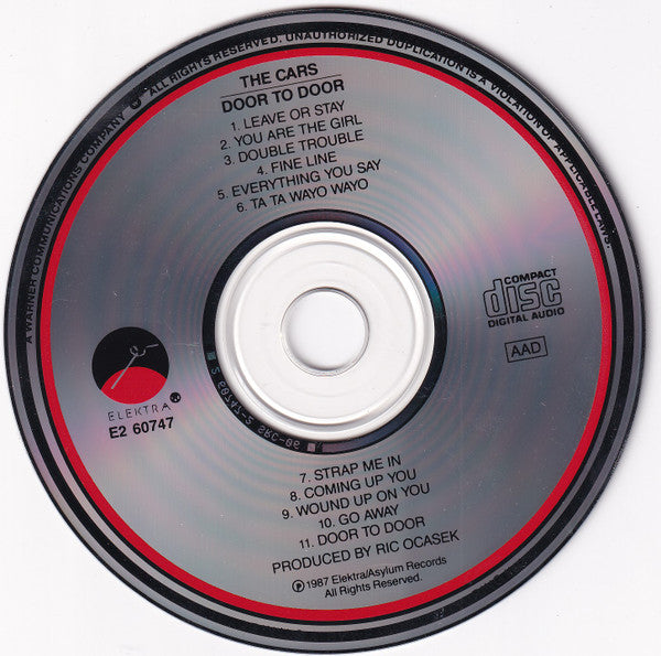 The Cars : Door To Door (CD, Album, Club)