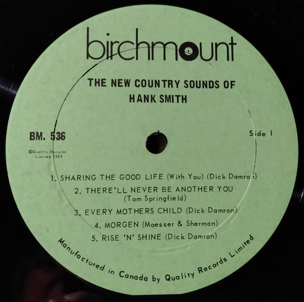 Hank Smith (3) : The New Country Sounds Of Hank Smith (LP, Album)
