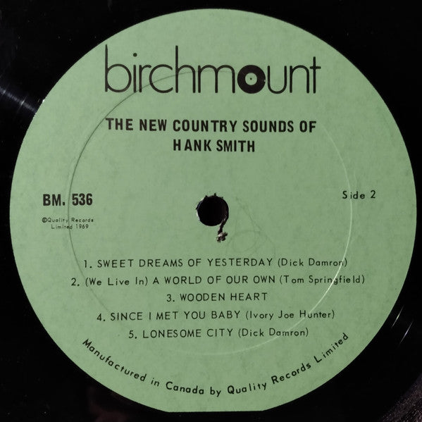 Hank Smith (3) : The New Country Sounds Of Hank Smith (LP, Album)
