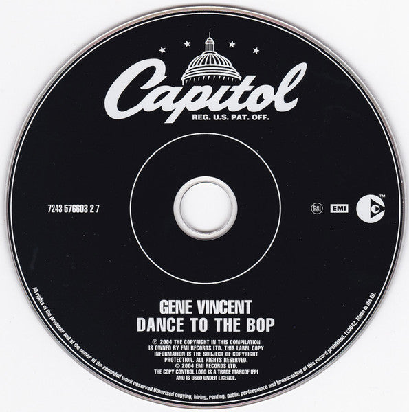 Gene Vincent : Dance To The Bop (CD, Comp, Mono)