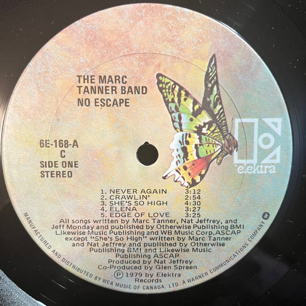 The Marc Tanner Band : No Escape (LP, Album)