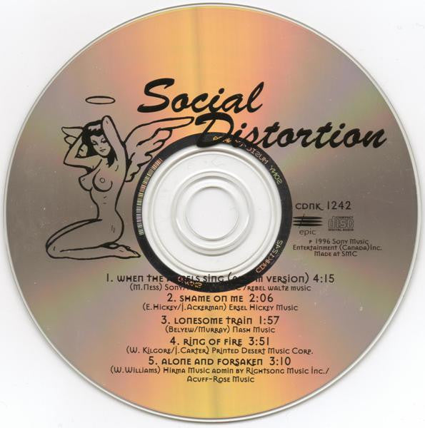 Social Distortion : When The Angels Sing (CD, EP, Promo)