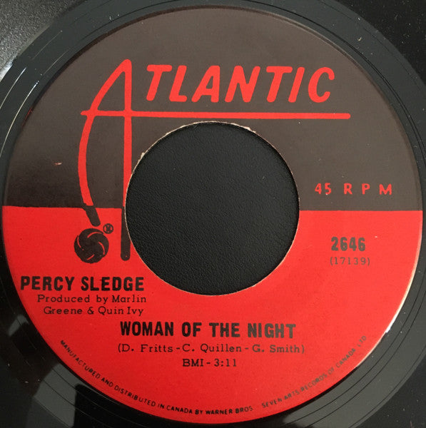 Percy Sledge : Kind Woman / Woman Of The Night (7", Single)