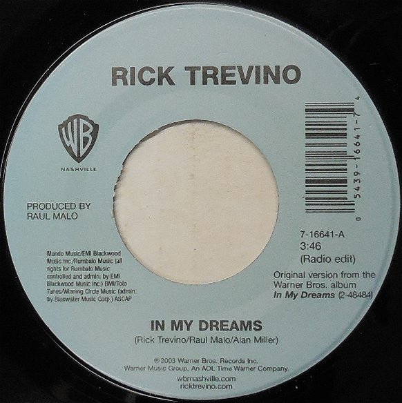 Rick Trevino : In My Dreams (7", Single)