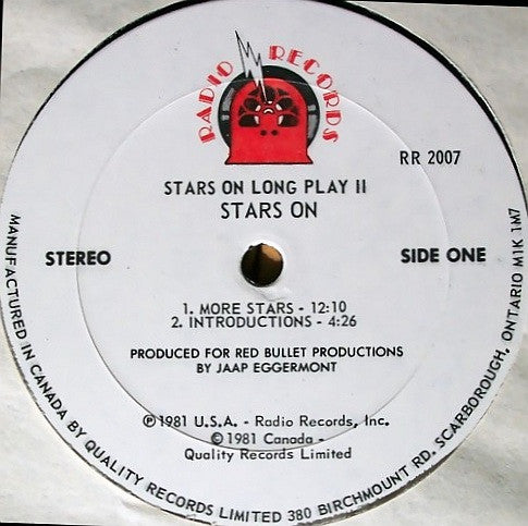 Stars On* : Stars On Long Play II (LP, Comp, Mixed)