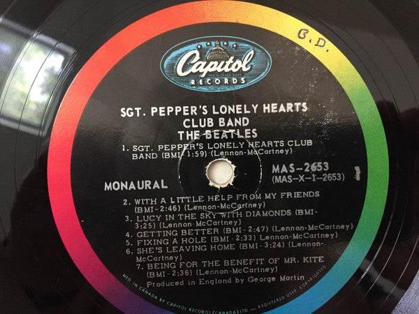 The Beatles : Sgt, Pepper's Lonely Hearts Club Band (LP, Album, Mono, Gat)