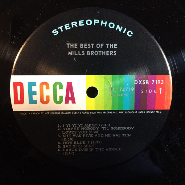 The Mills Brothers : The Best Of The Mills Brothers (2xLP, Comp, Gat)