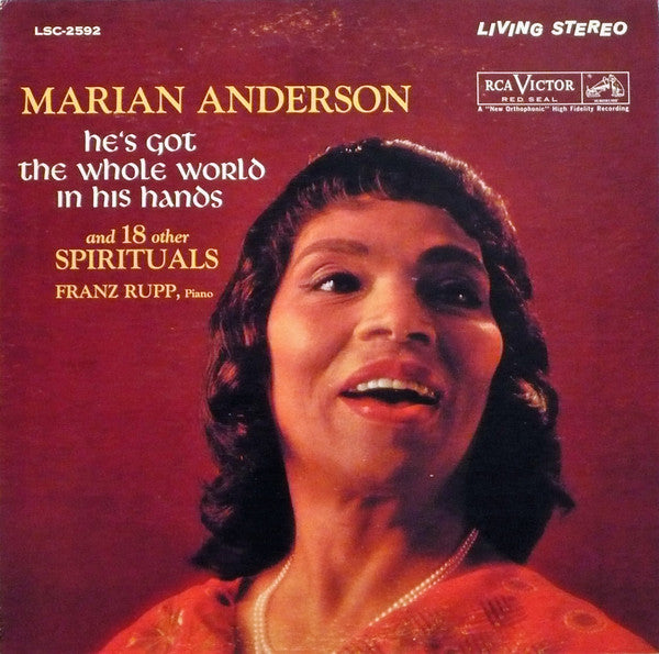Marian Anderson, Franz Rupp : He's Got The Whole World In His Hands  And  18 Other Spirituals (LP, Gat)